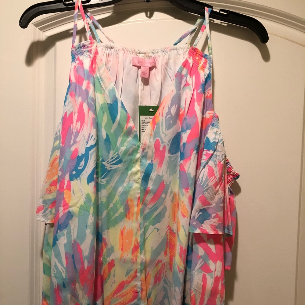 NWT Lilly Pulitzer cold shoulder top